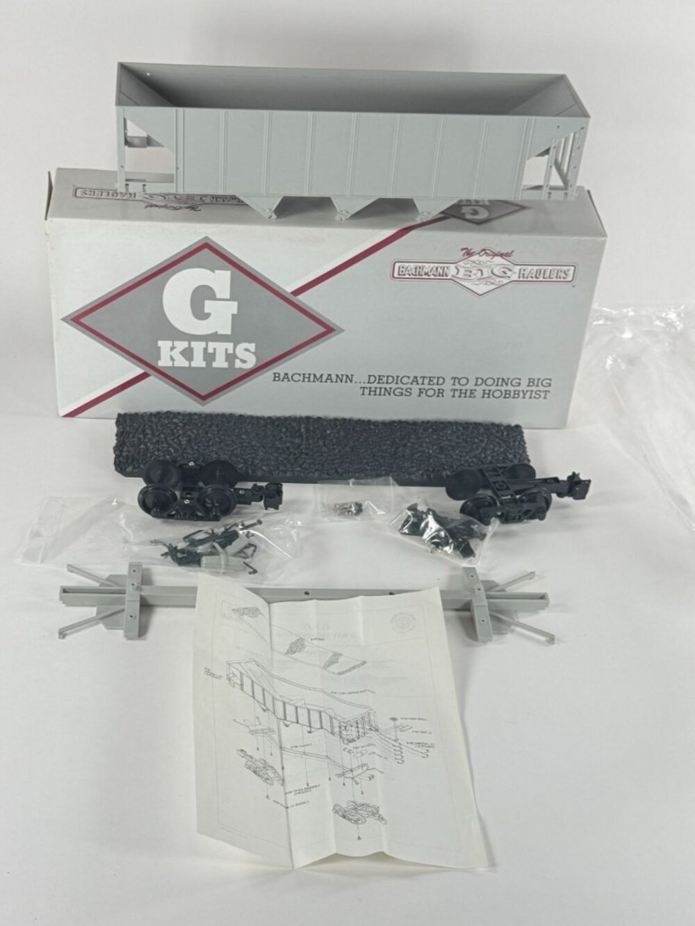 Bachmann Big Haulers #98908 G Scale 3 Bay Hopper Coal Load Train New Open Box